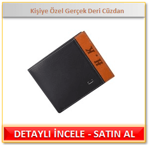 Kişiye Özel Gerçek Deri Cüzdan Erkek sevgiliye hediye