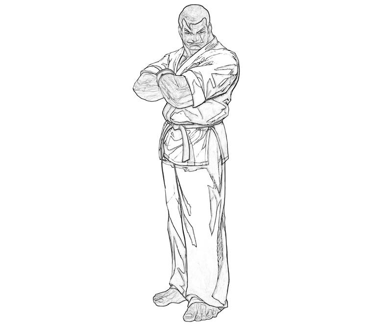 King of Fighters Takuma Sakazaki Smile Coloring Pages king-of-fighters-takuma-sakazaki-smile-coloring-pages