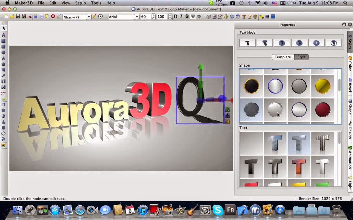 Aurora 3d text & Logo Maker 13 registered version World of registered