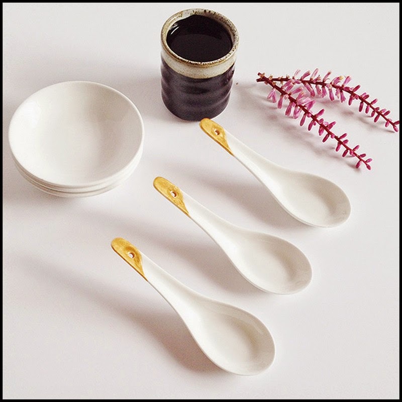 Dollar Store Crafter Gold Dyed Soup Spoons