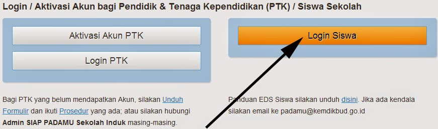 Cara Mudah Login Siswa dan Orang Tua PADAMU NEGERI 2014 untuk Mengisi EDS Siswa Cara Mudah Login Siswa dan Orang Tua PADAMU NEGERI 2014 untuk Mengisi EDS Siswa