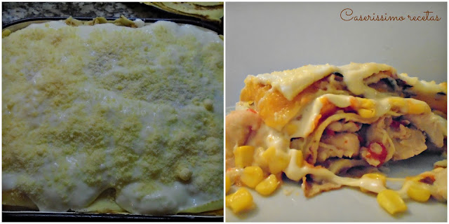 Lasagna Amarilla (pollo, Calabaza, Choclo)

