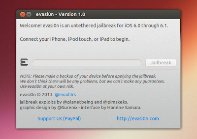 evasi0n ios jailbreak tool Linux