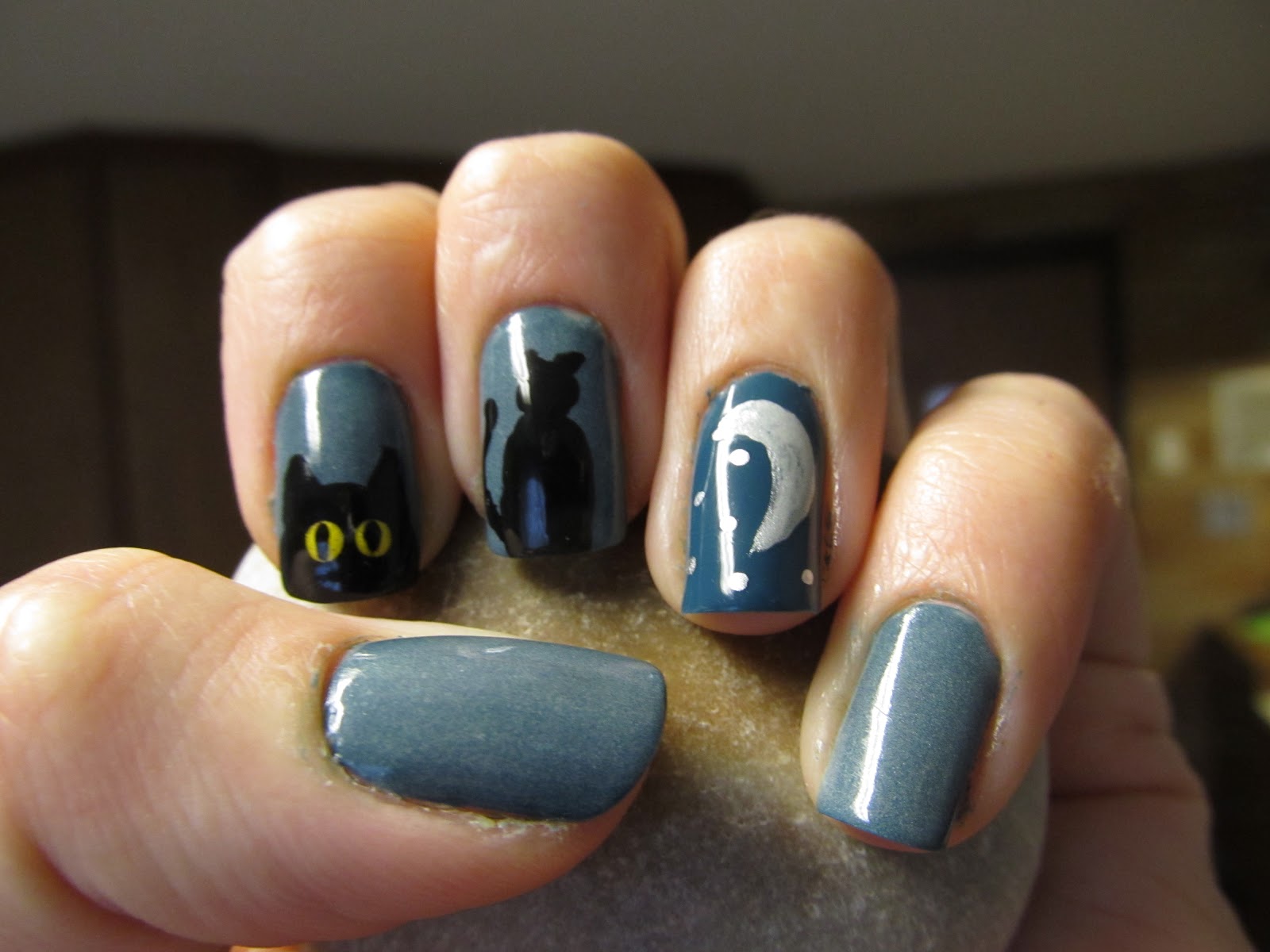 Nevermind Everlasting Halloween Kitty Glow In The Dark Nails