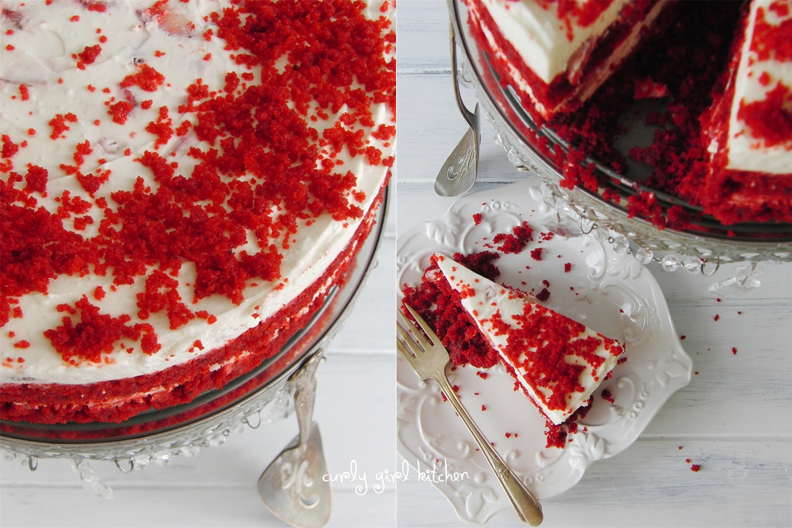 Curly Girl Kitchen Red Velvet Strawberry Cheesecake