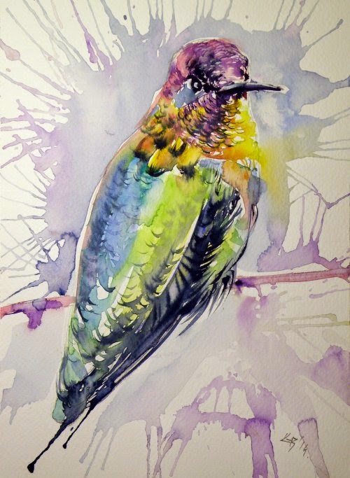 As belas e coloridas pinturas em aquarela de Anna Brigitta Kovács Anna Brigitta Kovács deviantart pinturas aquarelas animais cores