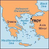 Map Of Ancient Greece And Troy Lo Que Pasó En La Historia: June 11: Troy Is Burned And Destroyed In 1184  Bc, According To The Calculations Of Eratosthenes.