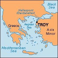 Troy In The Map Lo Que Pasó En La Historia: June 11: Troy Is Burned And Destroyed In 1184  Bc, According To The Calculations Of Eratosthenes.