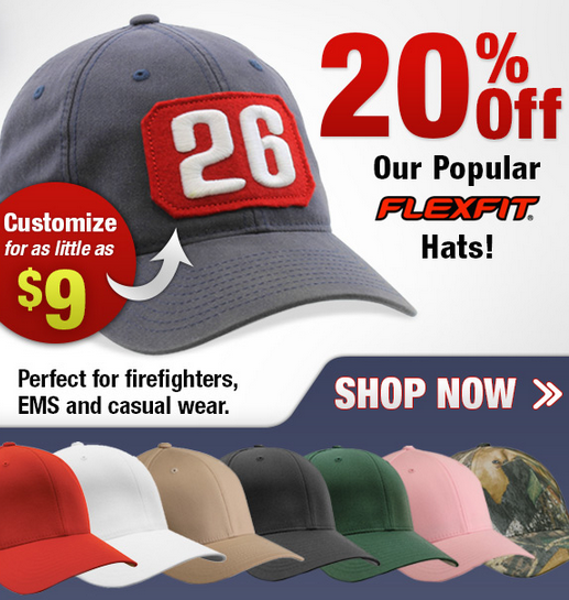 firefighter flexfit hats