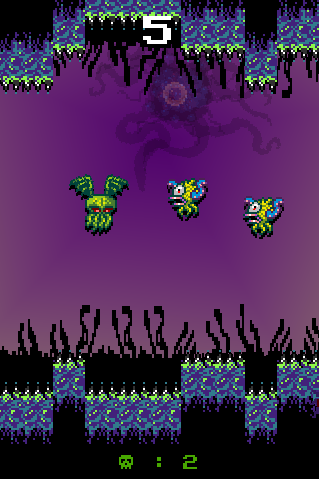 flapthulhu fight mode flappy bird monster cthulhu screenshot