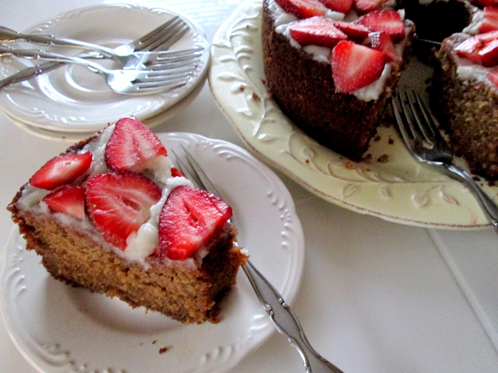 Hope For Healing Honey Yogurt Cake with Honey Cream Glaze and Fresh