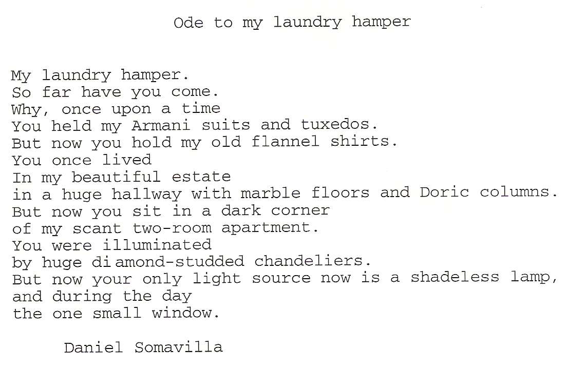 The Archives Poetry Archive, Part 3 Laundry
