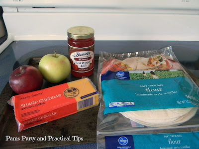 How to make cheesy apple quesadillas