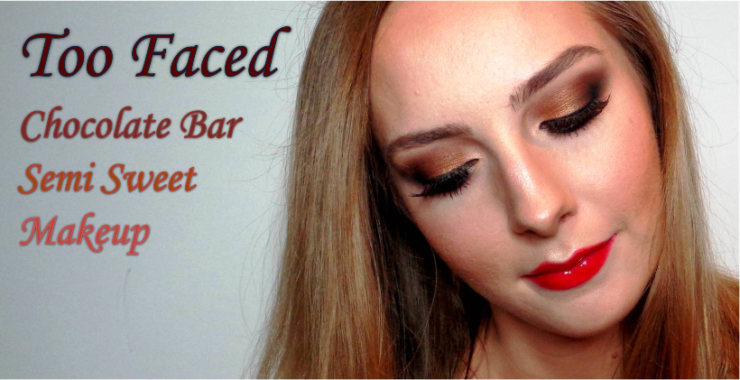 Makijaż paletą Too Faced Chocolate Bar Semi Sweet