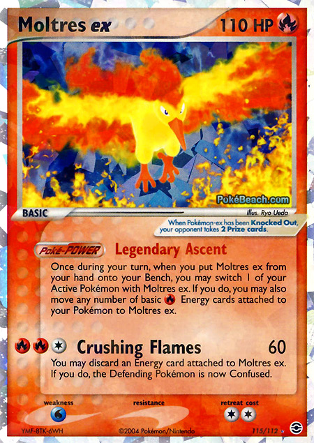 Pokémon Card Database - EX FireRed and Leaf Green - #115 Moltres  ex