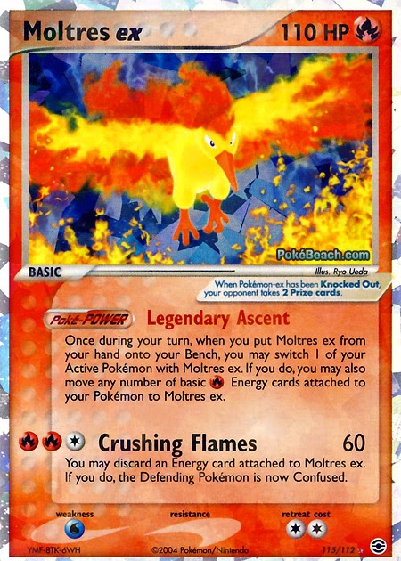 Moltres EX 115/112 Secret Rare Holo - Pokemon - Fire Red Leaf Green MP