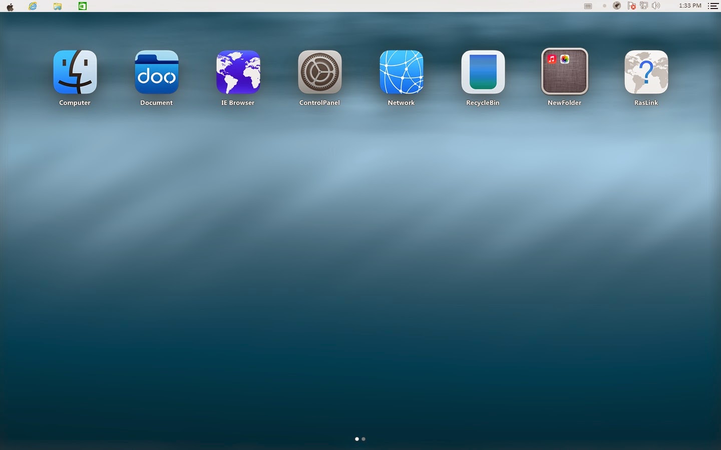 iOS 8.0 Gadgets on Windows التفاح دائرة الرقابة الداخلية 8.0 لموضوع ويندوز