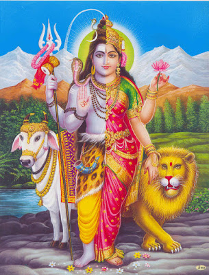 Ardhnarishwar Photo, half-man and half-woman form of Lord Shiva