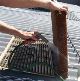 evaporative cooler cleaning