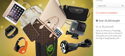 Bag of Swag Mystery Gift offer, Discount, London, UK, Groupon