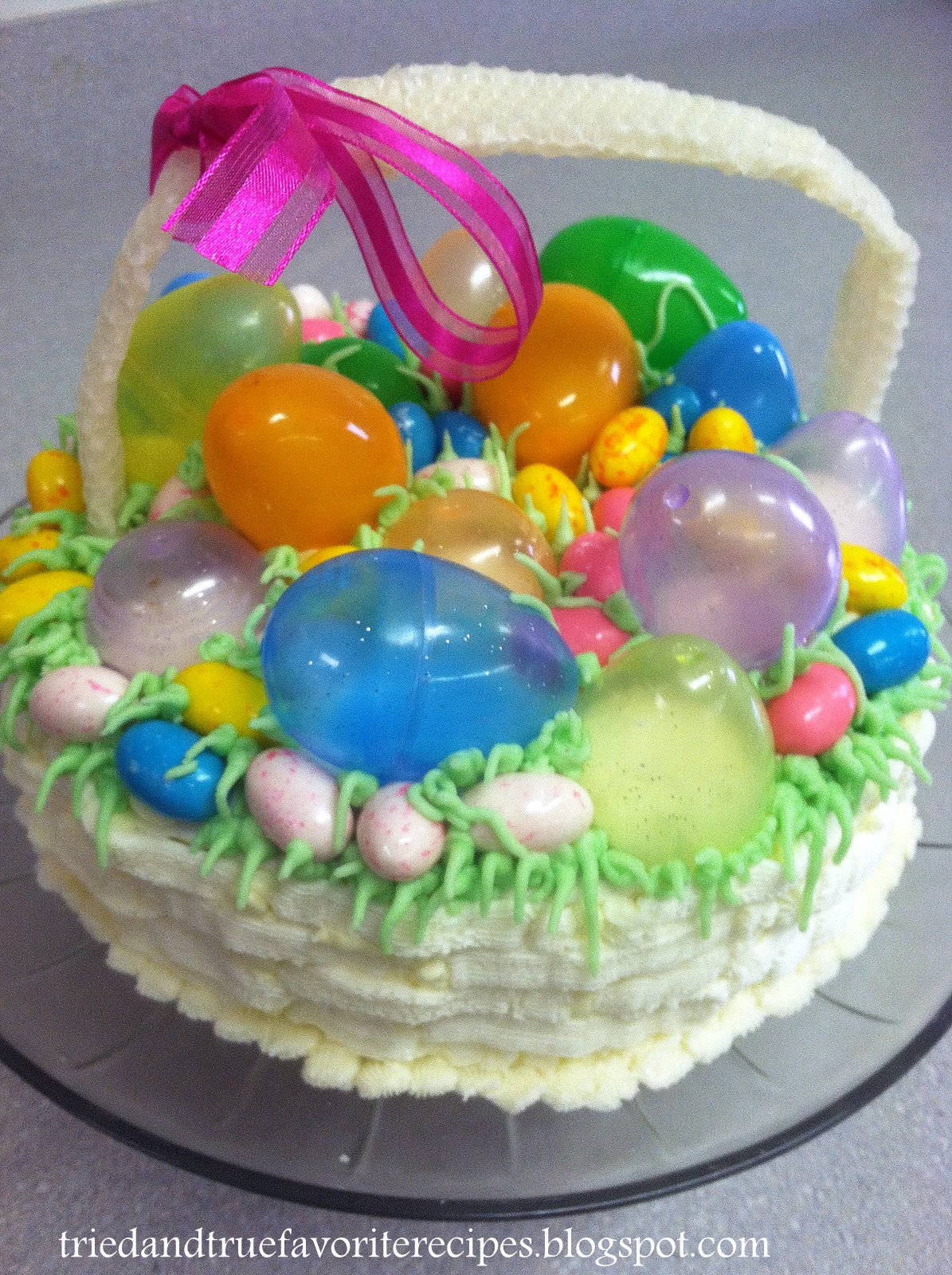 Tried and True Favorite Recipes Easter Egg Cake