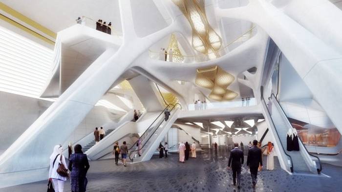 Zaha Hadid's Sleek Metro Station in Saudia Arabia World renowned architect Zaha Hadid has just won a competition to design the new metro station for Saudia Arabia's capital city Riyadh. The city's population has doubled since 1990 and is now home to more than 5 million people. Due to this large influx of citizens, the city has now started planning a brand new metro system to better aid them in their day to day life.
