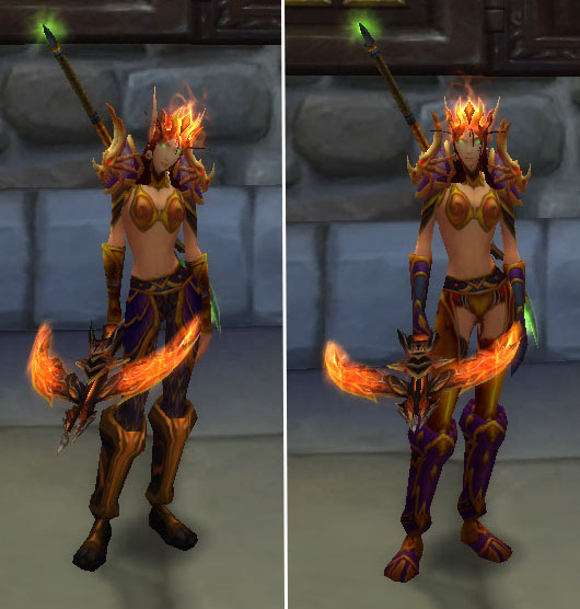 Blood elf with T2 hands and feet switched. 
