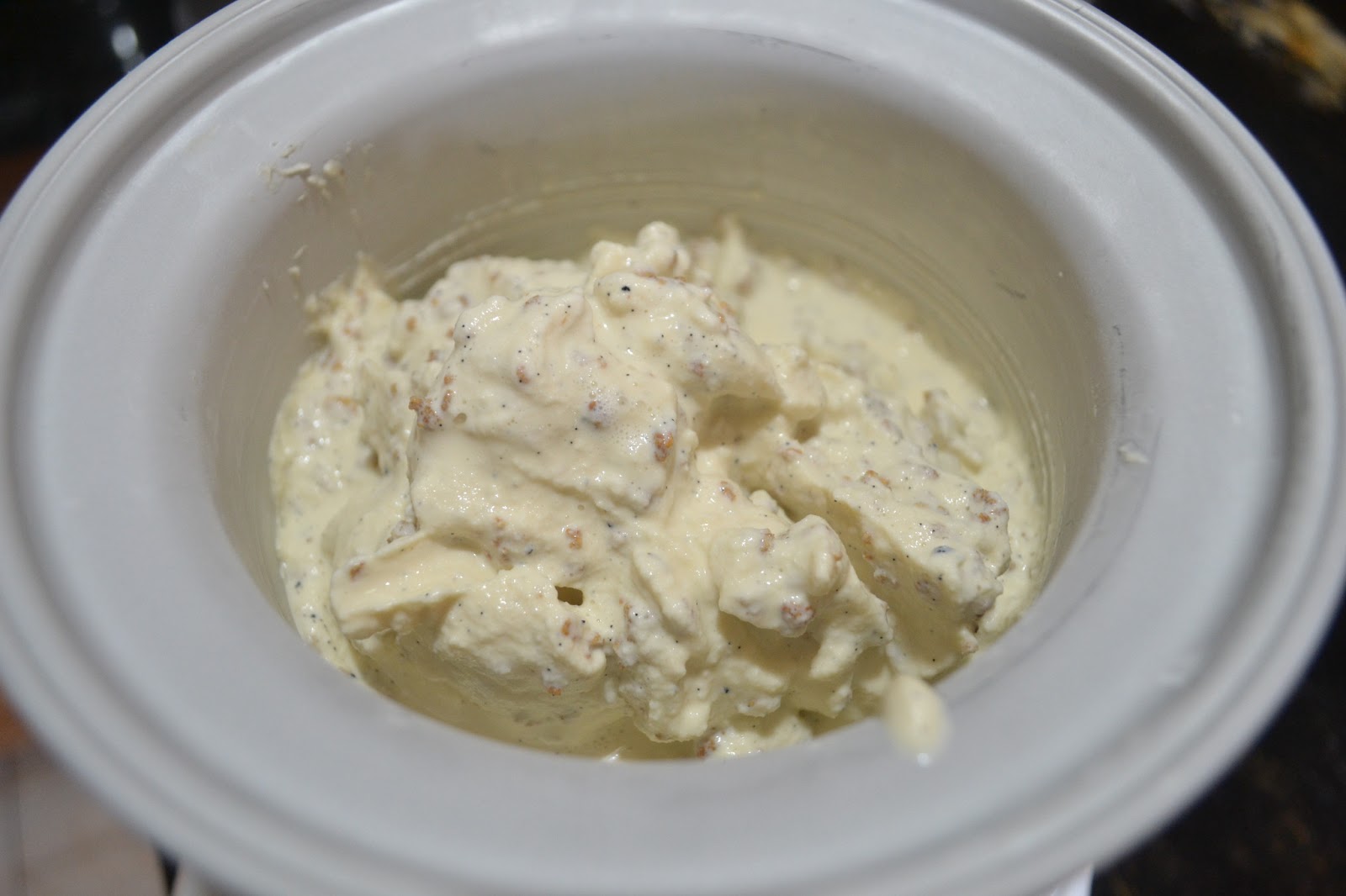 Greedy Girl Vanilla bean, Grapenut Icecream (NO EGGS)