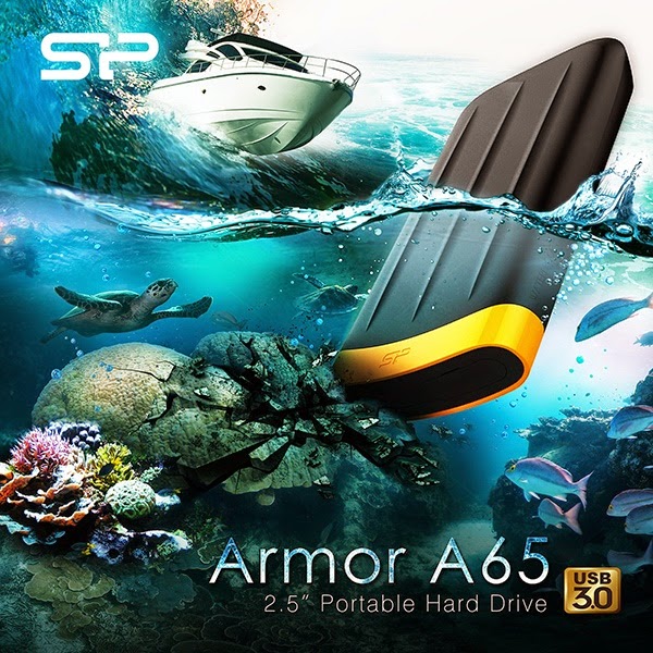 Silicon Power Armor A65: Completely Shockproof, Waterproof and Dustproof Portable Hard Drive! Silicon Power Armor A65