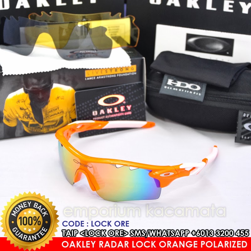 oakley radar orange
