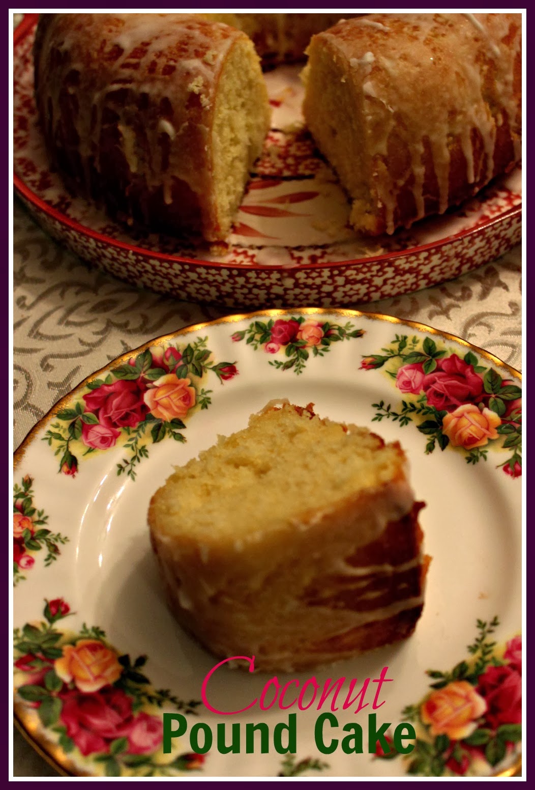 Sweet Tea and Cornbread Coconut Pound Cake!
