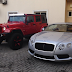 Peter Okoye shows off new 2014 Bentley GT & 2014 Wrangler