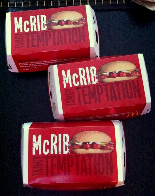 The McDonald's McRib Sandwich Food Junkie Chronicles