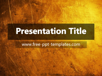 gold powerpoint template