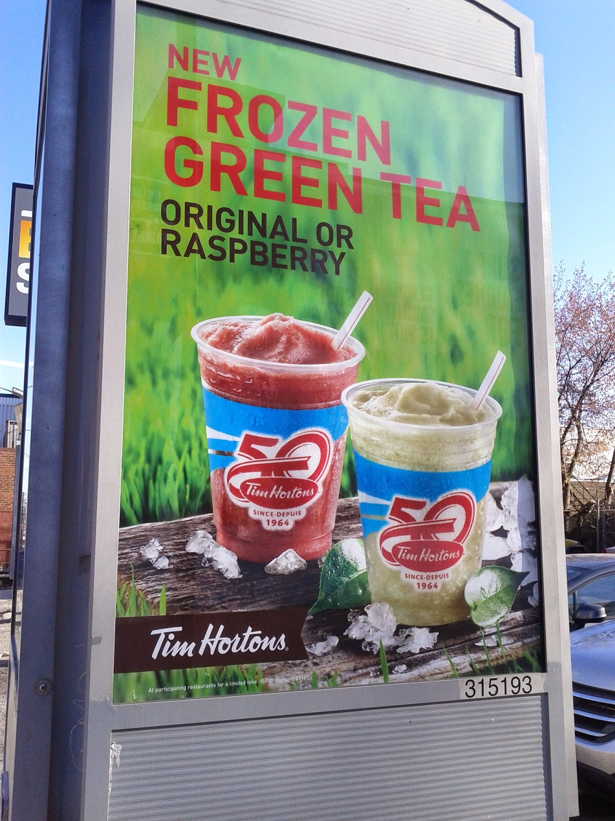 Toronto things Frozen Green Tea at Tim Hortons