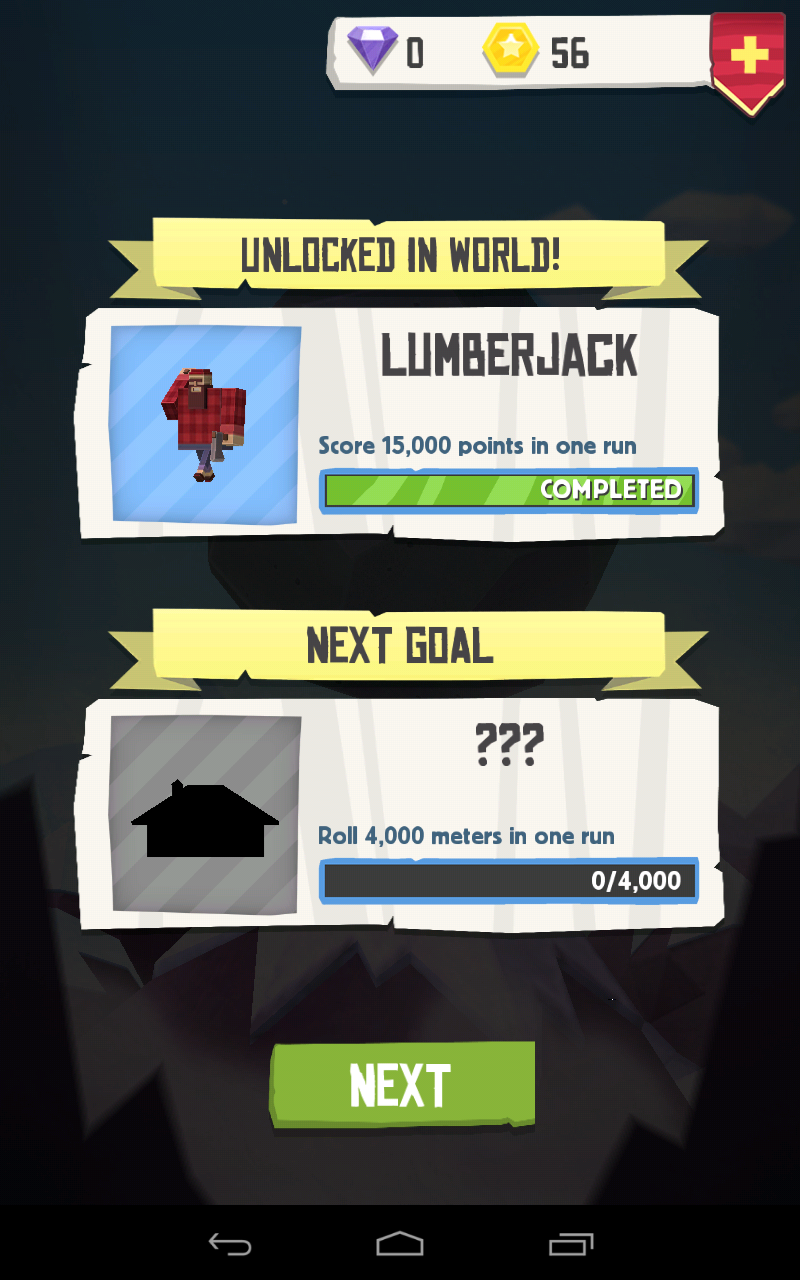 Giant boulder of death: Unlocking characters Giant boulder of death: Unlocking characters