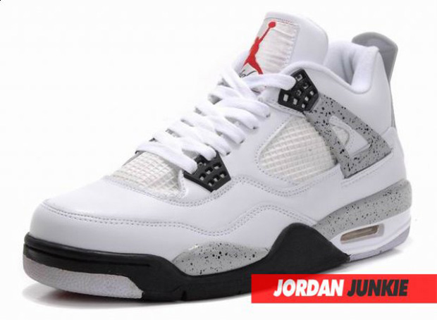 air jordan 4 white cement grey