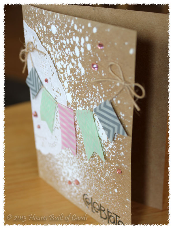 Houses Built of Cards Washi Banner Card