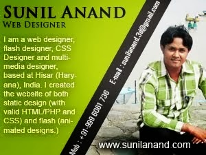 Sunil Anand Web Designer