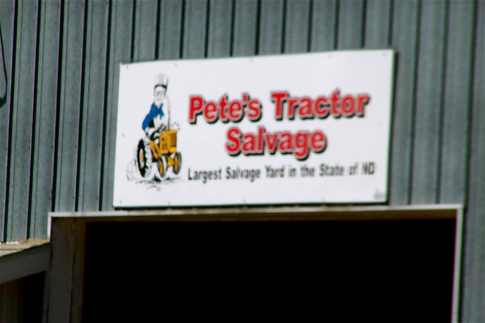 Griggs Dakota Farmer Fred Visits Pete's Salvage