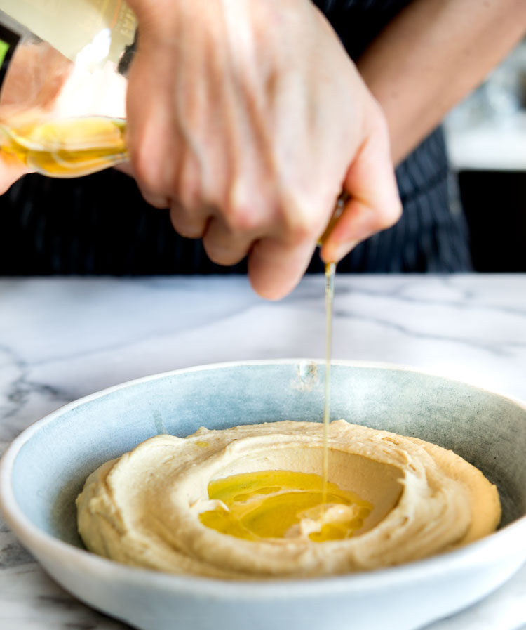 Hummus + Za'atar Flatbread WILD GREENS & SARDINES