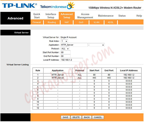 setting nat modem setting-nat-modem