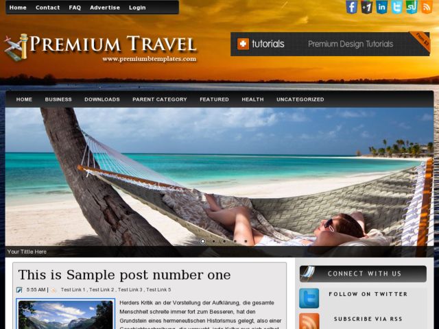Premium Travel Blogger Template