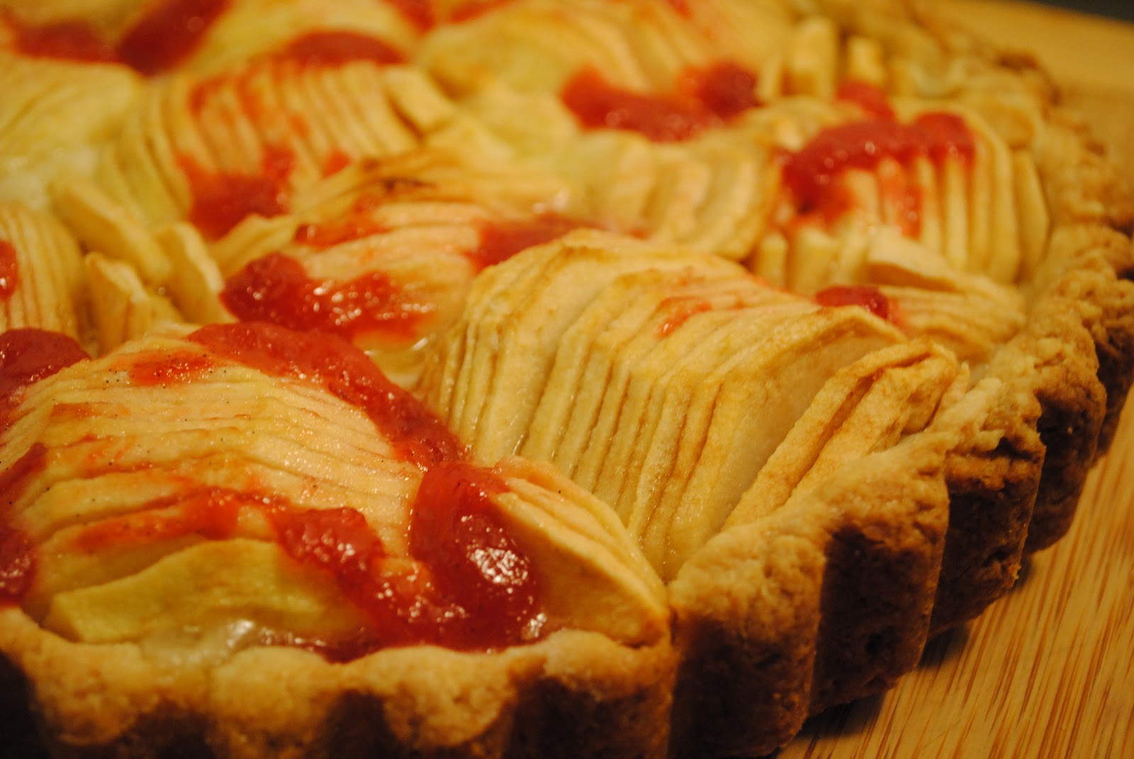 Pink Lady Apple Tart with a Plum Glaze {France}