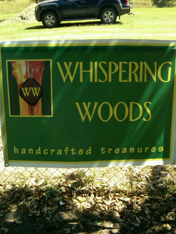 Whispering Woods My new craft show banner