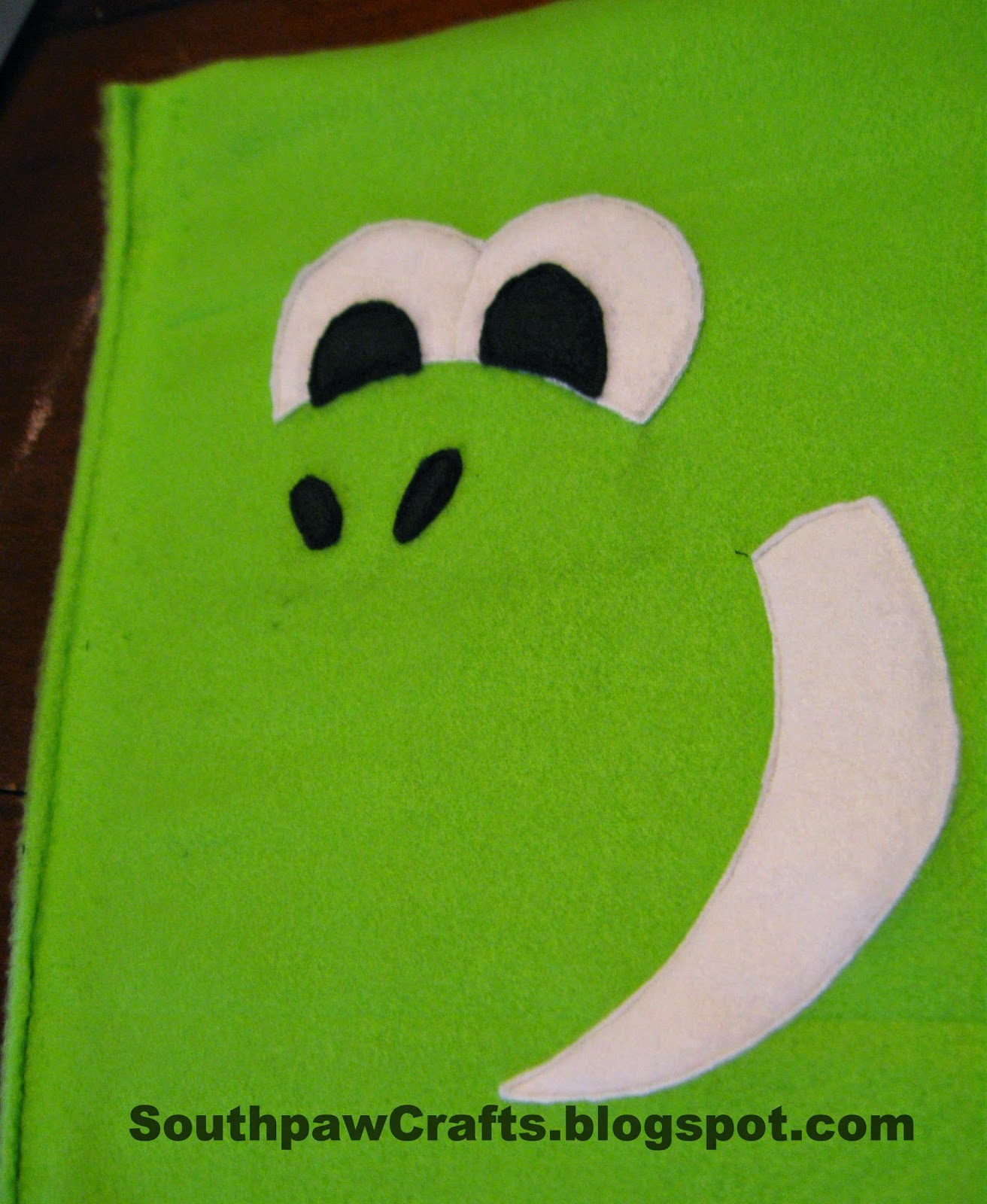 Southpaw Crafts Fleece on Fleece Applique Tutorial