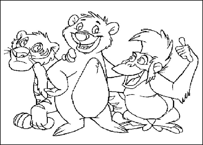 Animales del selva para pintar - Imagui