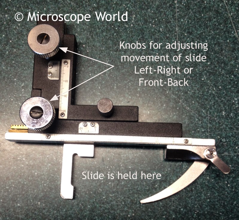 Microscope mechanical stage examples.