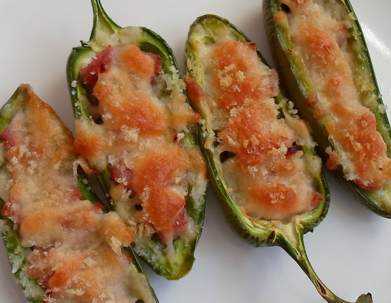 Happier Than A Pig In Mud Baked Ham and Cheese Jalapenos