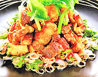 สูตรยำหมูกรอบ